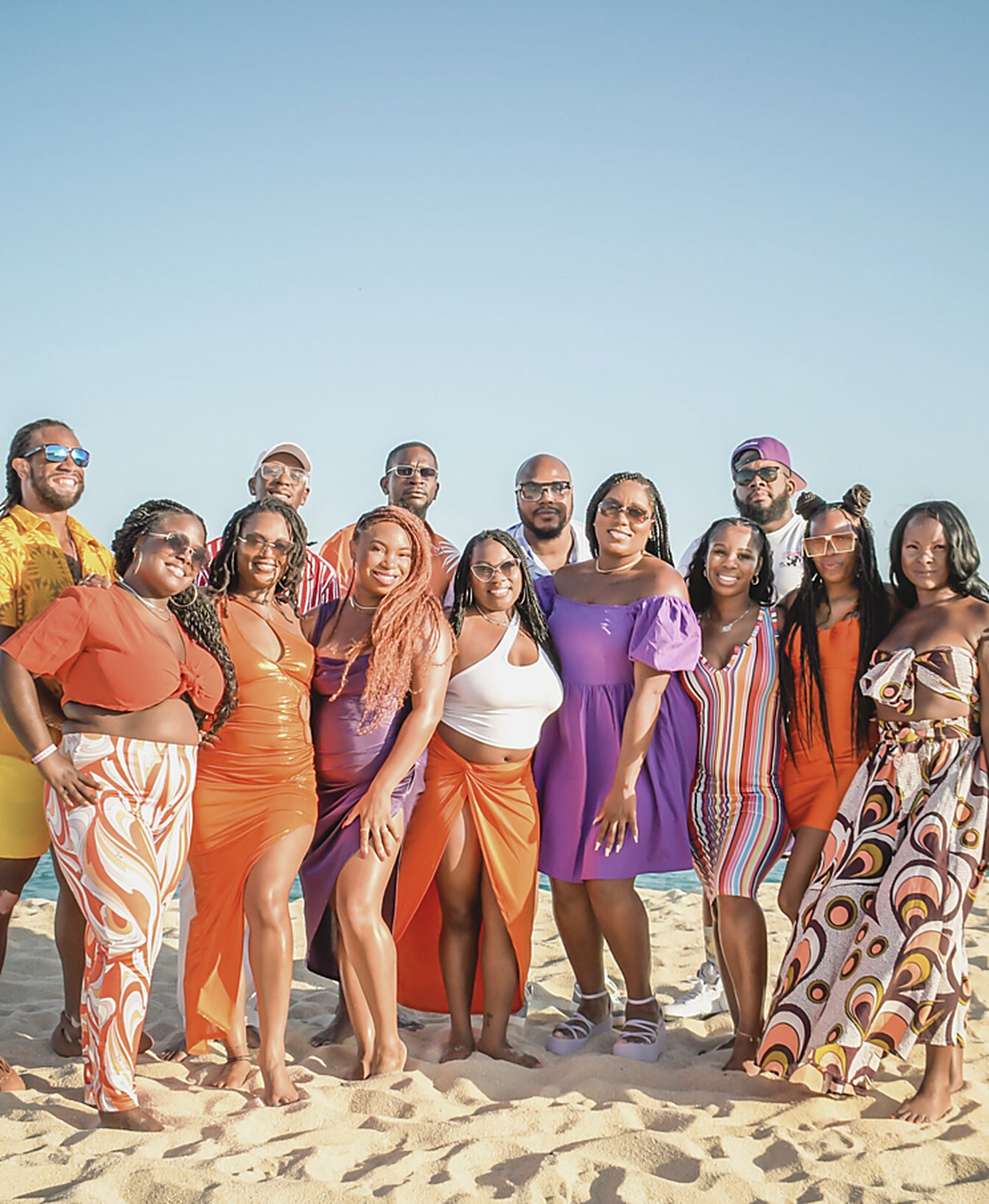 NOIR travelers together on the beach in Cabo